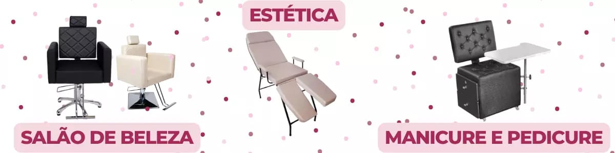 Conjunto - Kit Móveis Salão de Beleza Manicure Pedicure Estética